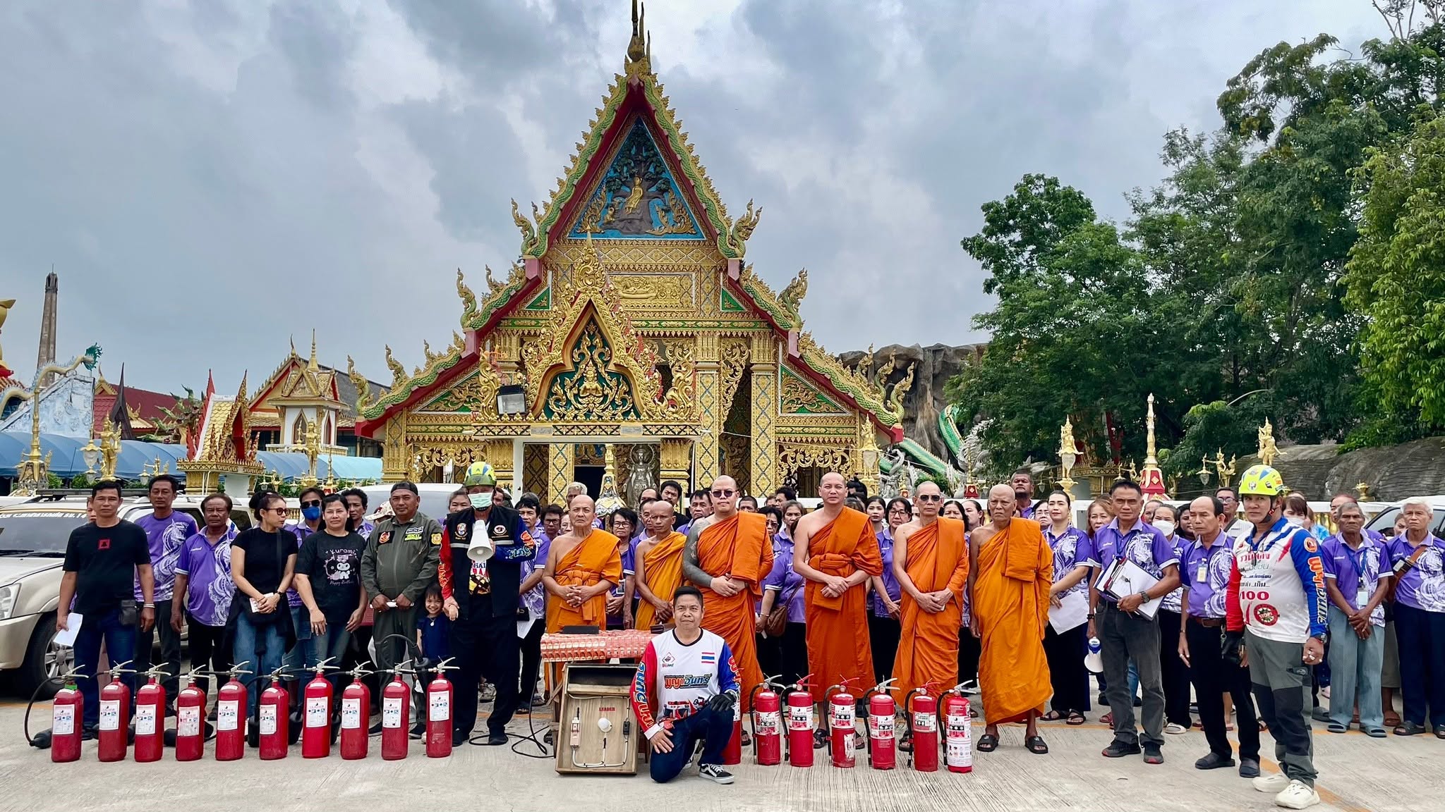วัดมณีวงศ์ จัดฝึกซ้อมแผนเผชิญเหตุอัคคีภัย ประจำปี 2569 เสริมทักษะการรับมือเหตุฉุกเฉิน สร้างความเชื่อมั่นด้านความปลอดภัย
