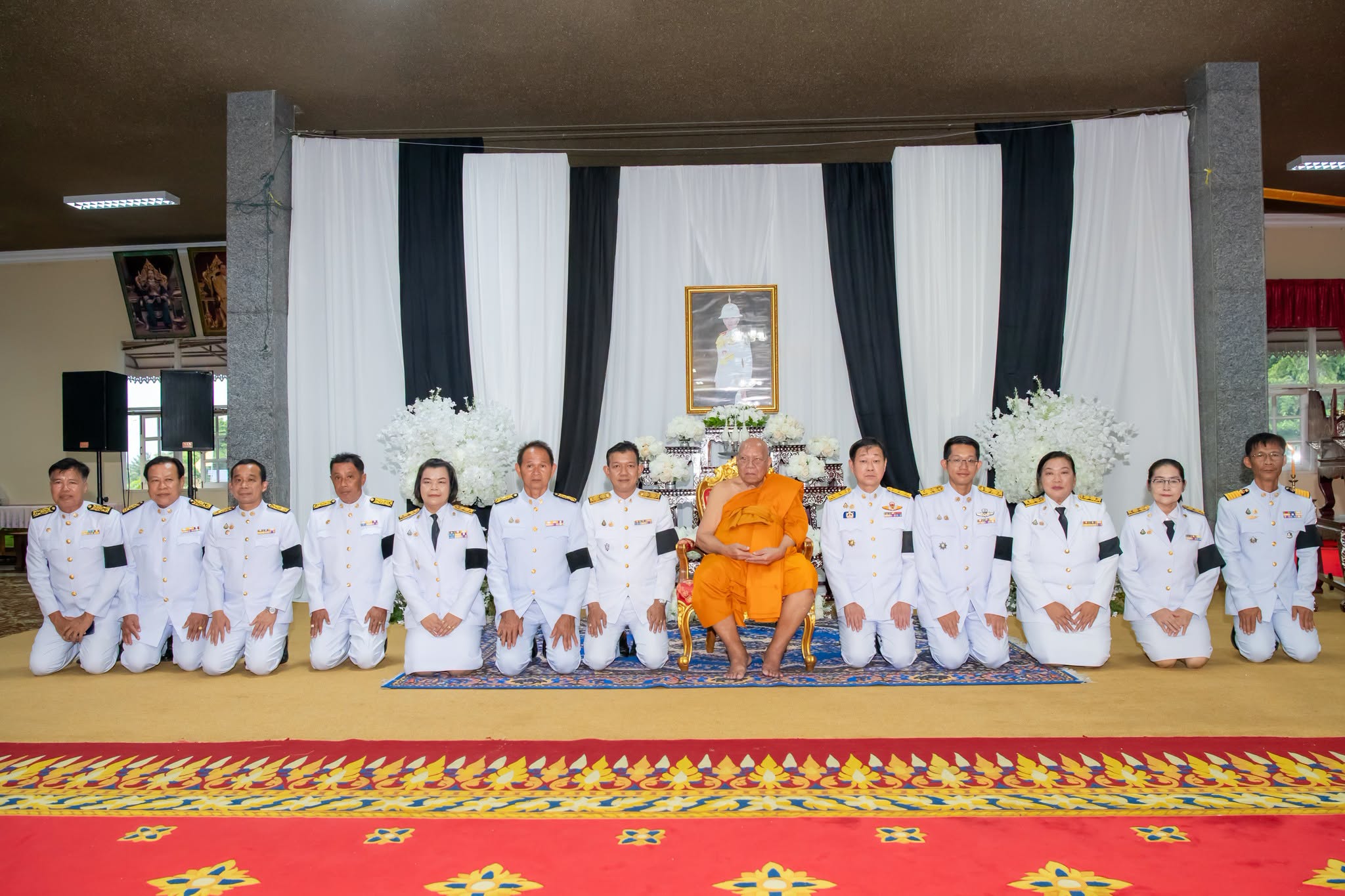 อำเภอองครักษ์ จัดพิธีบำเพ็ญกุศลปัญญาสมวาร ในวาระครบ ๕๐ วัน แห่งการสิ้นพระชนม์ สมเด็จพระเจ้าลูกเธอ เจ้าฟ้าพัชรกิติยาภาฯ 