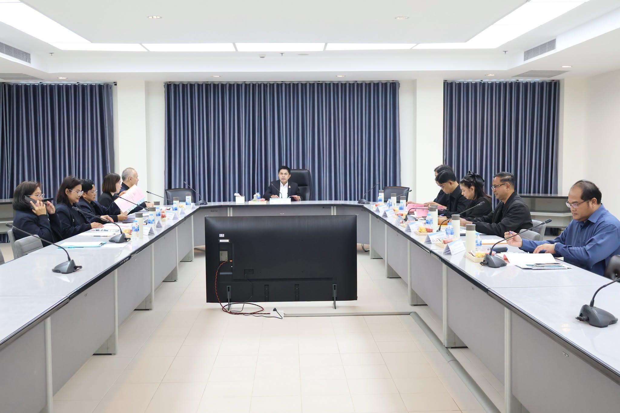 จังหวัดนครนายก ประชุมเตรียมความพร้อมการเลือกตั้งผู้แทนฝ่ายนายจ้างและผู้แทนฝ่ายผู้ประกันตน ปี 2569