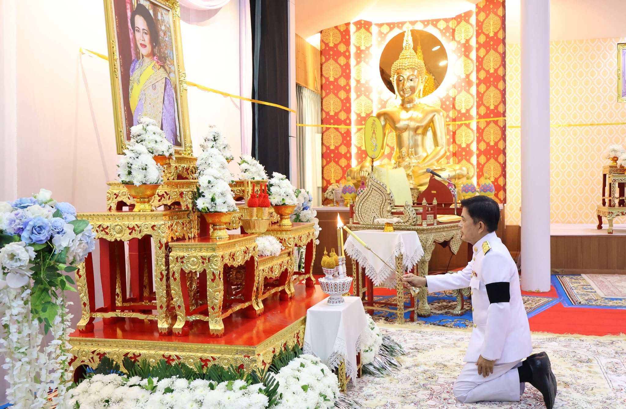 จังหวัดนครนายก ประกอบพิธีบำเพ็ญกุศลสตมวาร น้อมอุทิศถวายเป็นพระราชกุศลแด่สมเด็จพระนางเจ้าสิริกิติ์ พระบรมราชินีนาถ พระบรมราชชนนีพันปีหลวง ในวาระครบ ๑๐๐ วัน แห่งการเสด็จสู่สวรรคาลัย