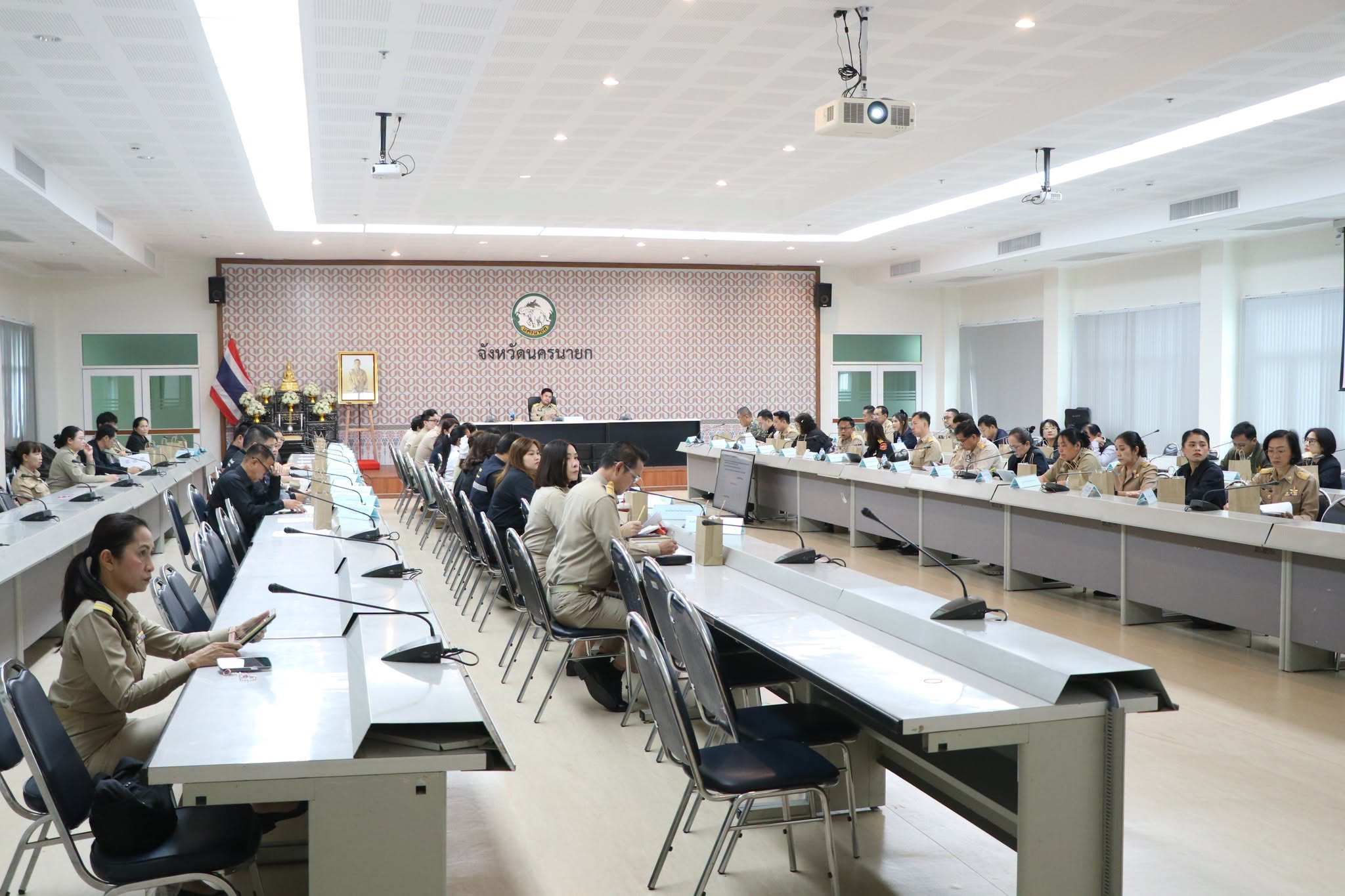 จังหวัดนครนายก จัดประชุมคณะกรรมการและคณะทำงานด้านการเปลี่ยนแปลงสภาพภูมิอากาศ ครั้งที่ 1/2569