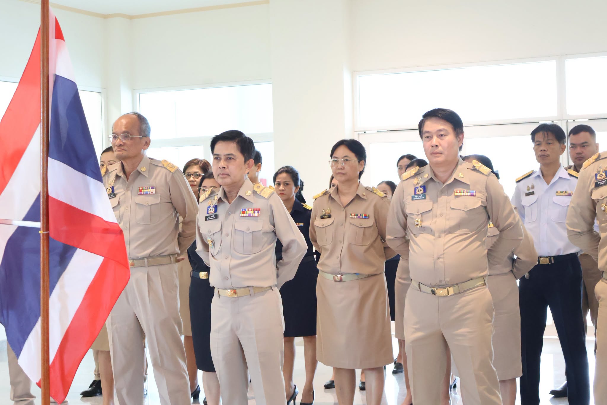 จังหวัดนครนายก จัดกิจกรรมเคารพธงชาติ เนื่องในวันพระราชทานธงชาติไทย  2569
