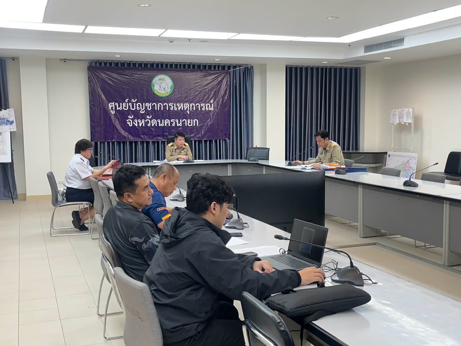 จังหวัดนครนายก ประชุม ก.ช.ภ.จ. ครั้งที่ 10 เห็นชอบเงินเยียวยาน้ำท่วมตามมติครม.เพิ่ม 522 ครัวเรือน พร้อมเห็นชอบช่วยเหลือพี่น้องเกษตรด้านประมง